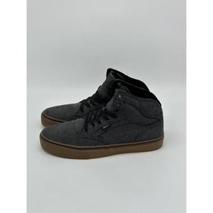Vans Men's Black and Brown High-Top Sneakers